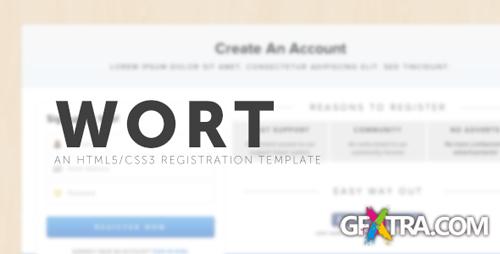 ThemeForest - Wort - An HTML5 Registration Template