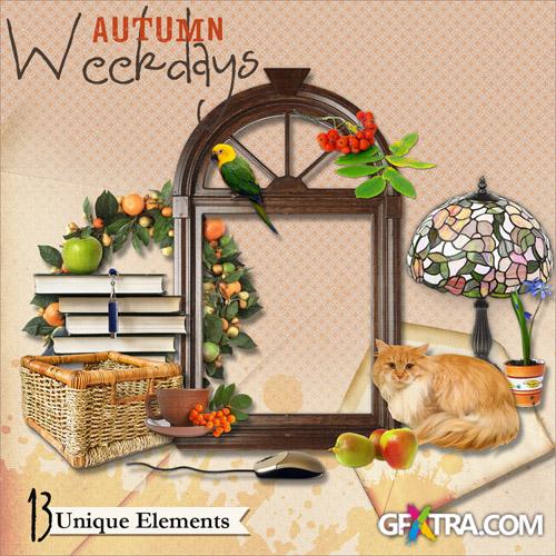 Scrap-kit - Autumn Weekdays