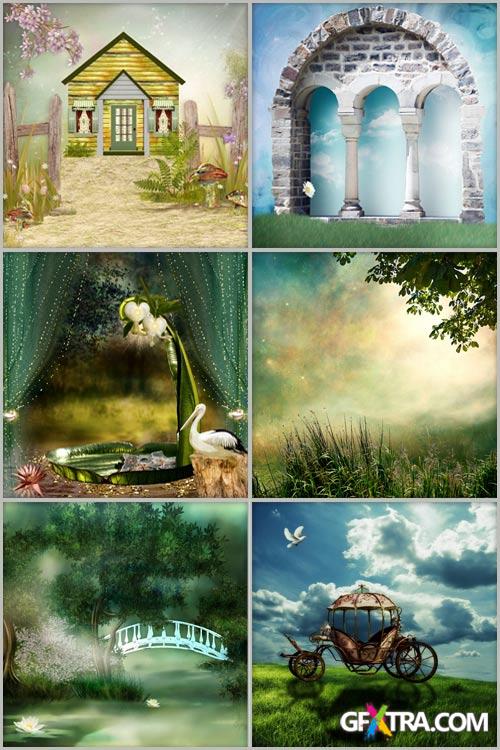 Collection of children's backgrounds - 3