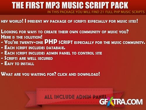 The First MP3 Music Script Pack - 21 FULL PHP Script