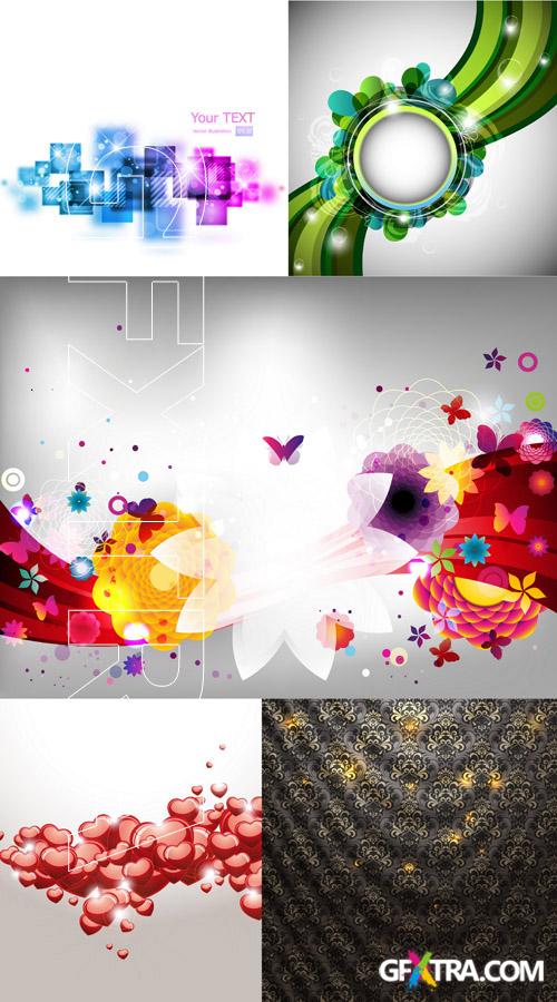 Backgrounds Vector Set #18