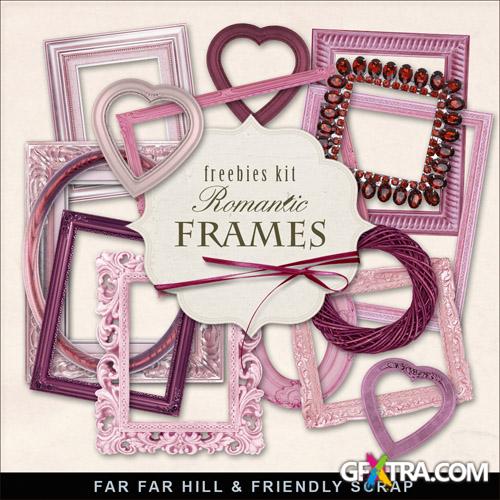 Scrap-kit Romantic Cluster Frames For Valentines Day 2013