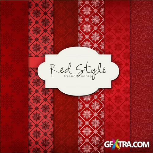 Textures - Winter Red Style Backgrounds