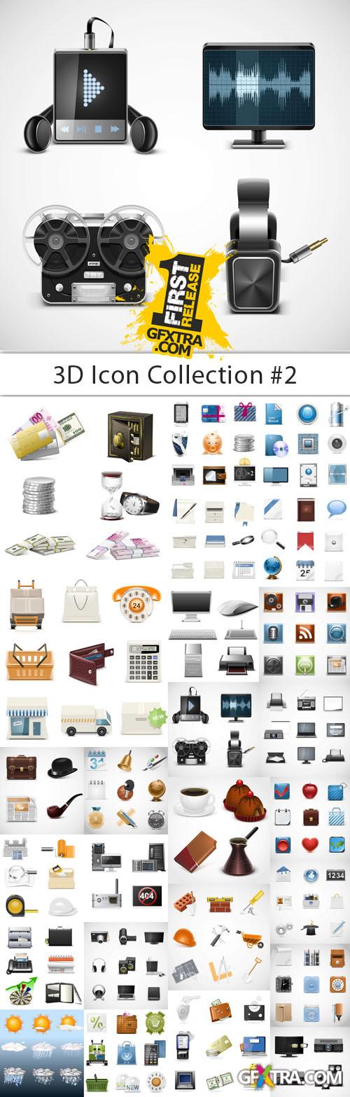 3D Icon Collection #2 - 25 EPS Vector Stock