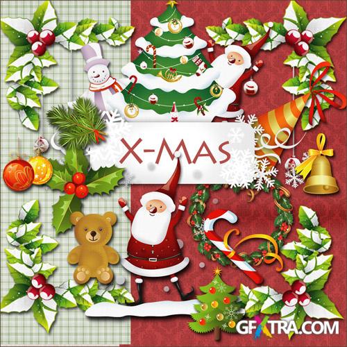 Scrap-kit - X-mas PNG Illustrations