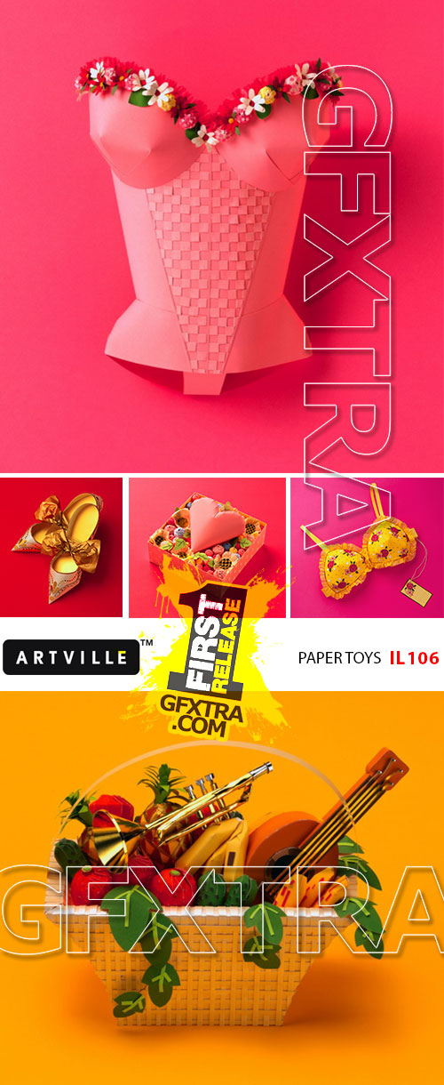 ArtVille Illustrations IL106 Paper Toys