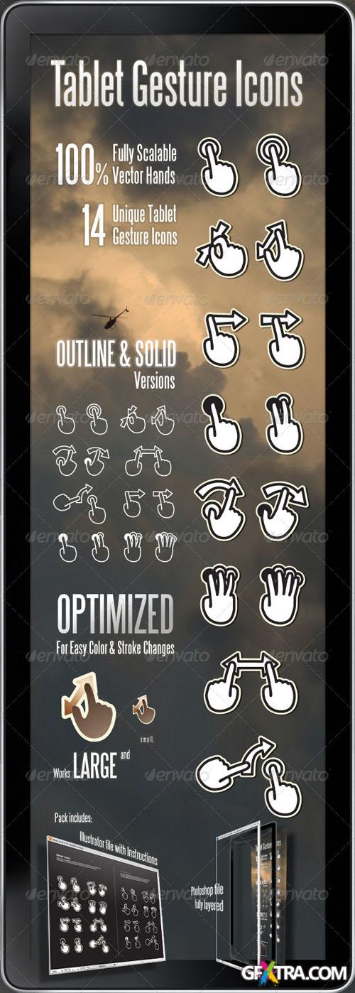 GraphicRiver - Tablet Gesture Icons 409566