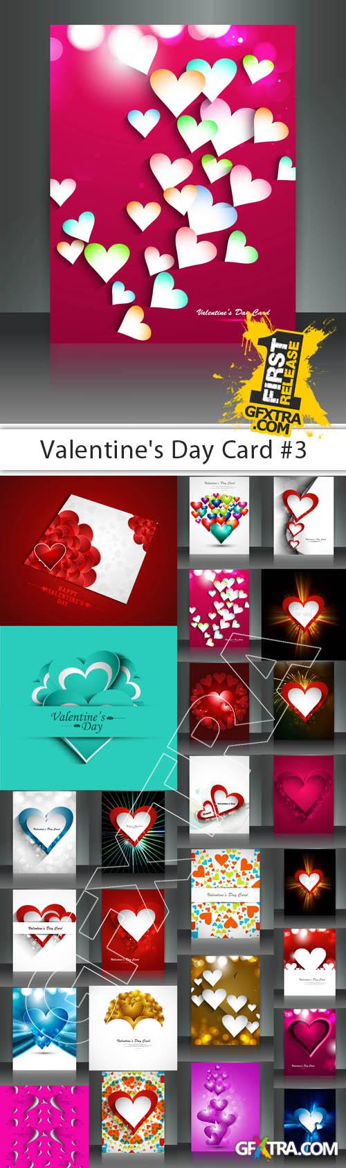 Valentine's Day Card #3 - 25 EPS Vector Stock