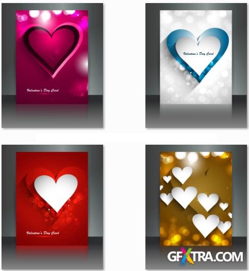 Valentine's Day Card #3 - 25 EPS Vector Stock