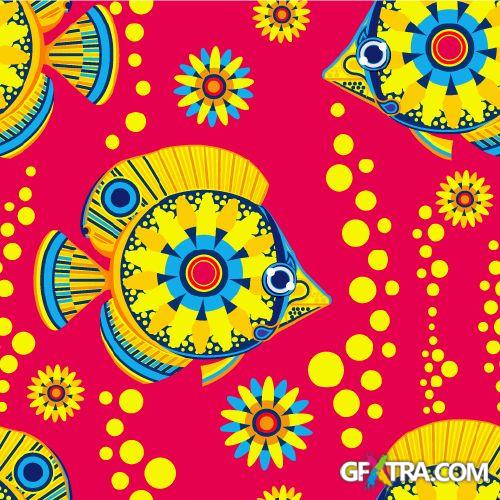 Retro Seamless - Shutterstock 25xEPS