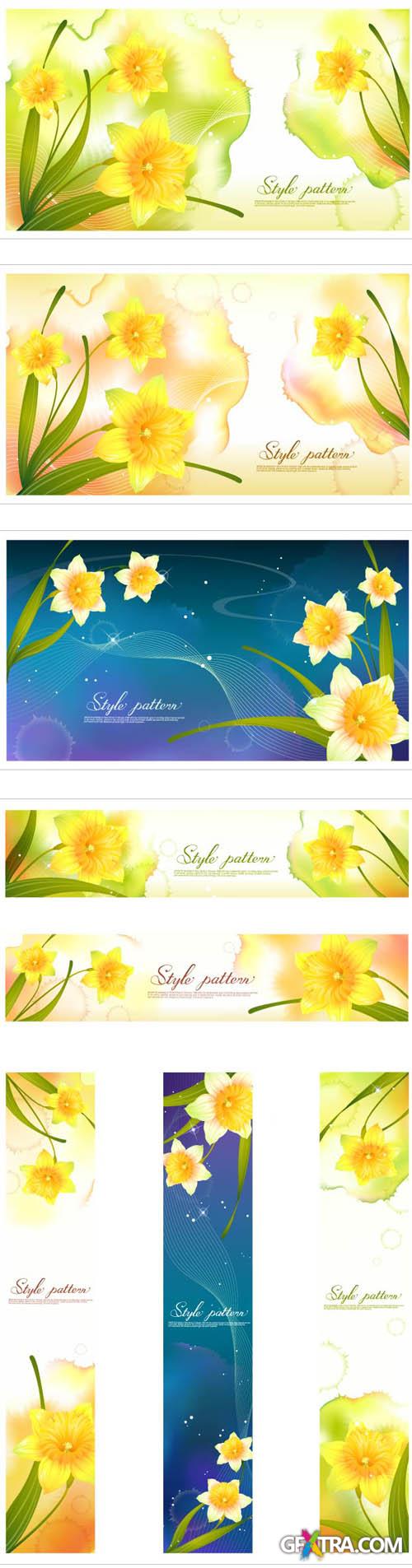 Narcissus Vector Patterns