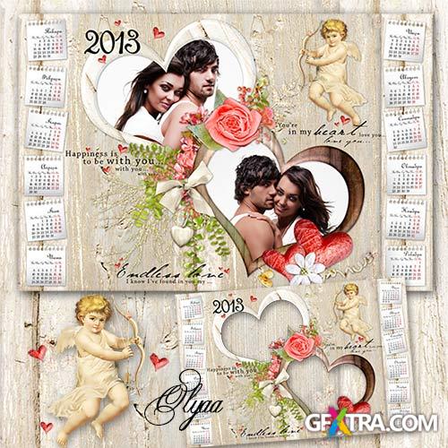 Romantic calendar 2013 - You are my love