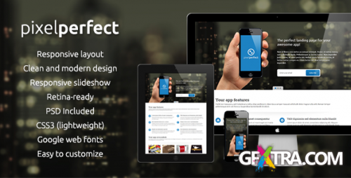 ThemeForest - PixelPerfect - Responsive Landing Page