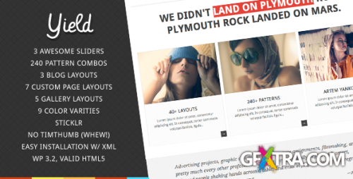 ThemeForest - Yield v1.0 - Creative WordPress Theme