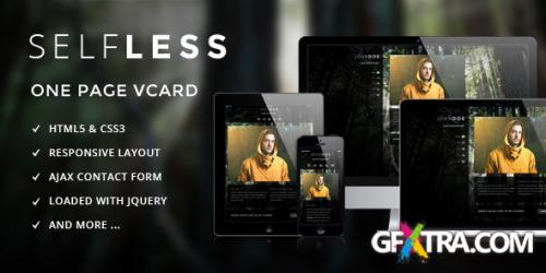 ThemeForest - Selfless - One Page Personal VCard HTML5 Template