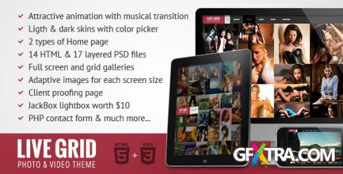 ThemeForest - LIVE GRID - Responsive Interactive HTML Portfolio