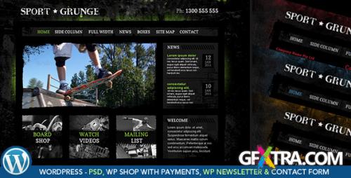 ThemeForest - Sport and Grunge - WordPress Shop & Newsletter