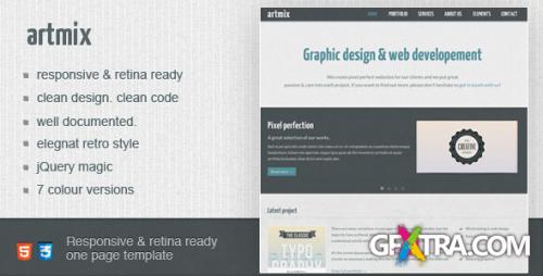 ThemeForest - Artmix - Responsive Retina Ready One Page Template