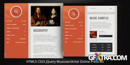 ThemeForest - Musician/Artist - HTML5 Online Press-Kit