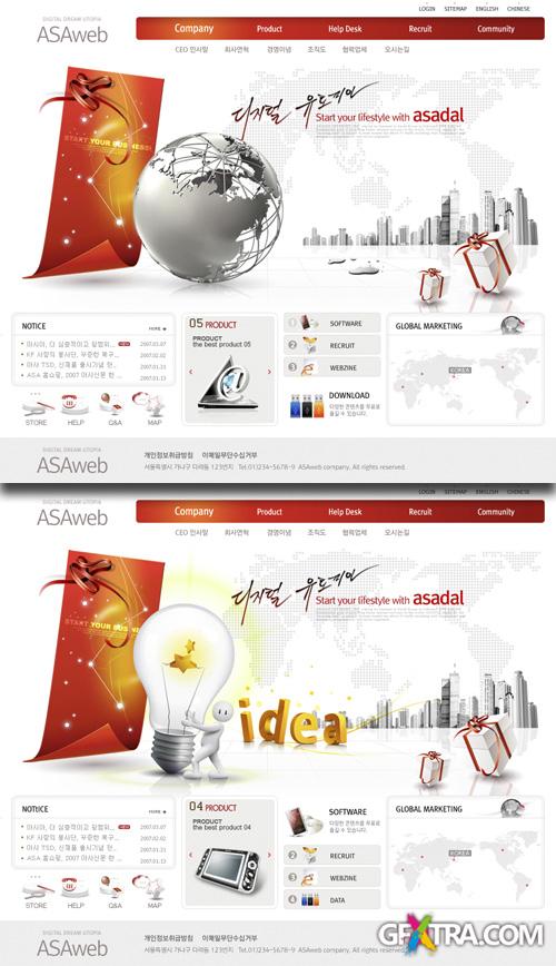 PSD Web Templates - Technical Idea