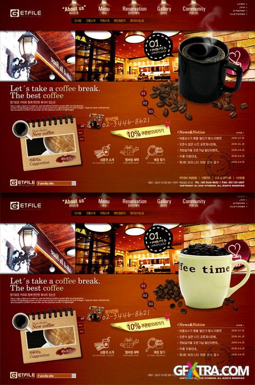 PSD Web Templates - The Best Coffee