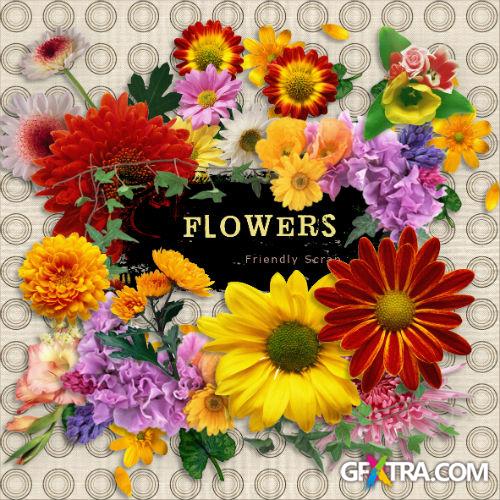 Scrap-kit - Flowers MIX