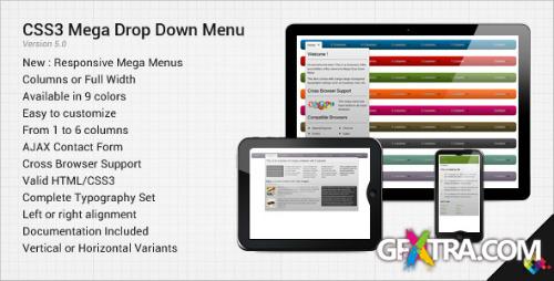 CodeCanyon - CSS3 Mega Drop Down Menu