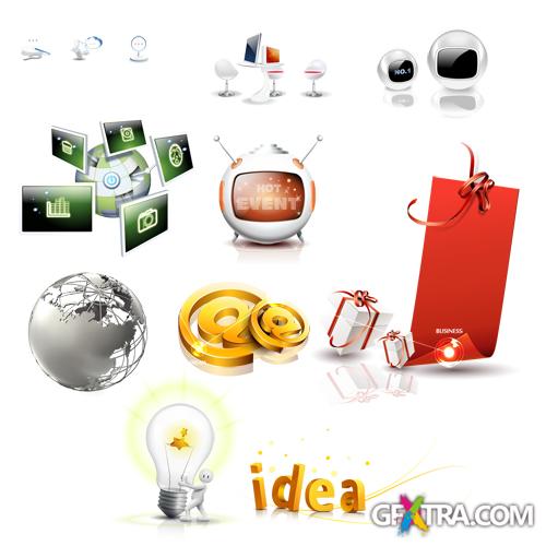 PSD Source - Everyday Things Cliparts 2