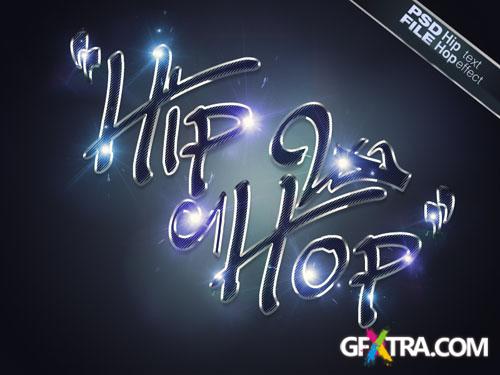 Hip Hop Text Effect PSD Template