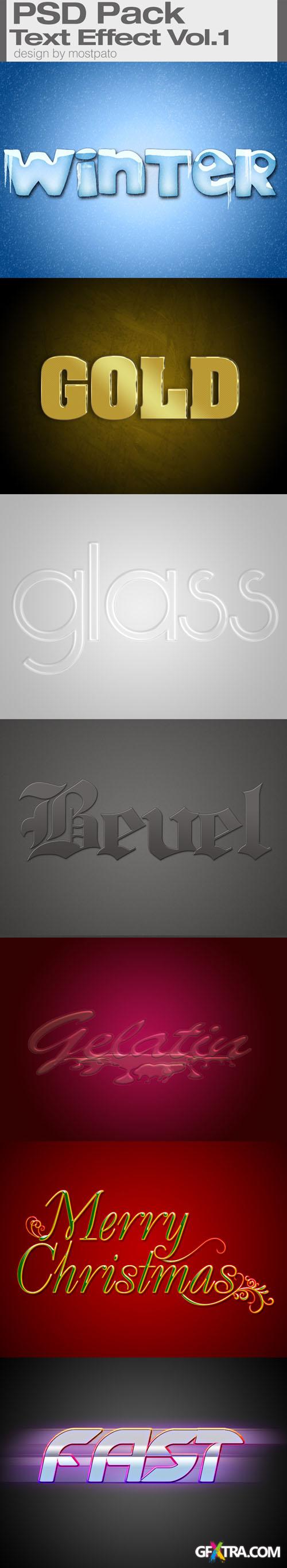 Text Effect Styles PSD Template #1