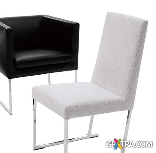 B&B Italia Furnitures - Tables, Chairs and Accessories 3D Model Collection