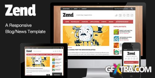 ThemeForest - Zend - Responsive Blog/Magazine HTML template