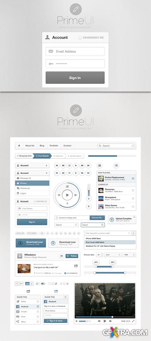 Prime UI PSD Template