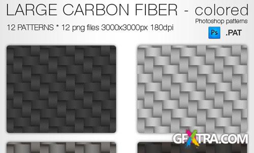 Large Carbon Fiber Photoshop Patterns