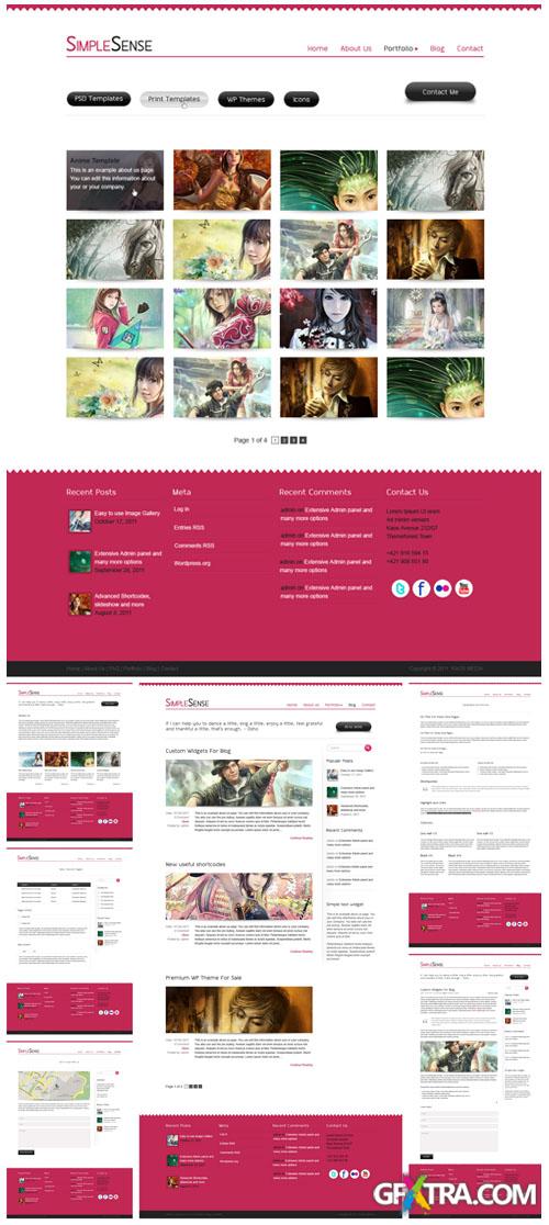 SimpleSense Site PSD Template