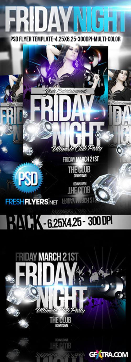 Friday Nights Party Flyer/Poster PSD Template