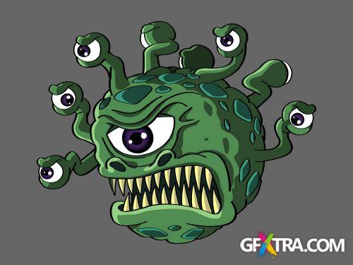 Monster Cartoons - Shutterstock 25xEPS