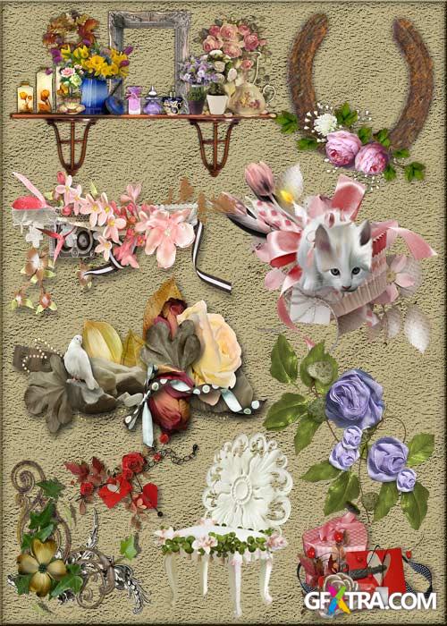 Cliparts - Vintage decor - 2