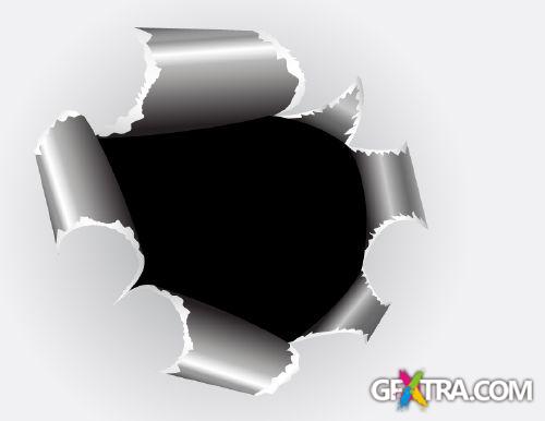 Hole In The Paper - Shutterstock 25xEPS