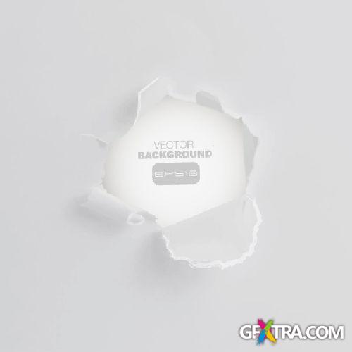 Hole In The Paper - Shutterstock 25xEPS