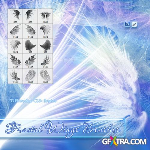 Fractal Wings Photoshop Brushes