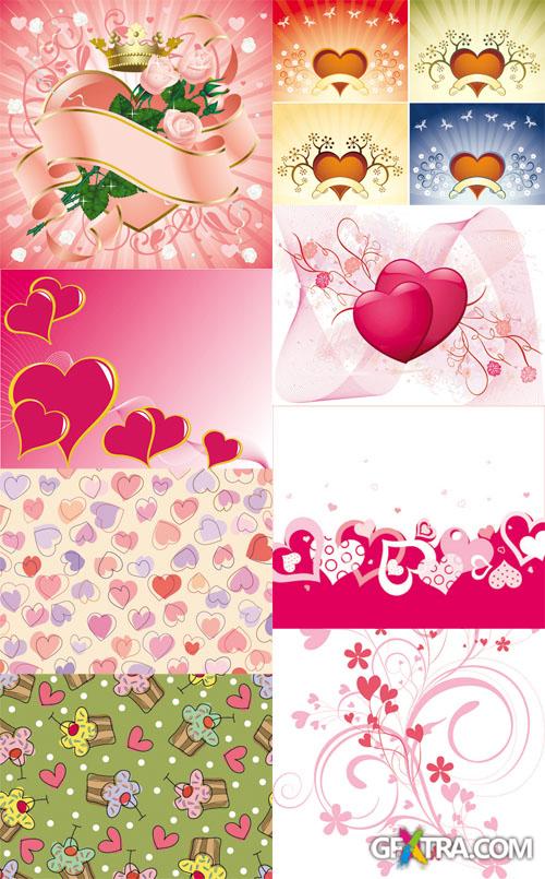 Vector Love Hearts Collection