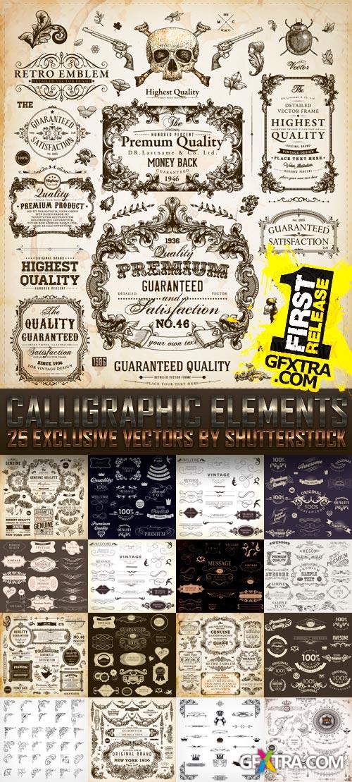 Amazing SS - Calligraphic Elements, 25xEPS