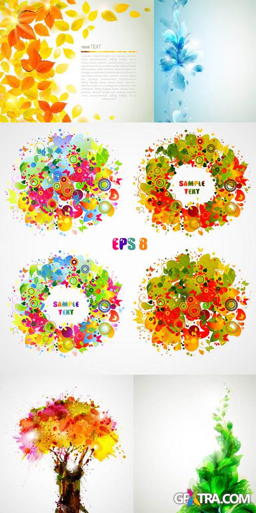 Backgrounds Vector Set #33