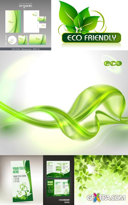 Green, Bio, Organic, Ecological Symbols and Elements #1