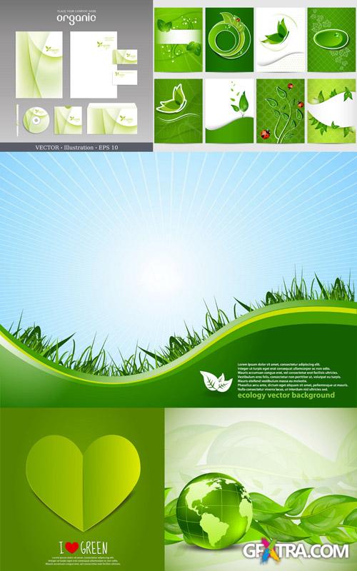 Green, Bio, Organic, Ecological Symbols and Elements #5