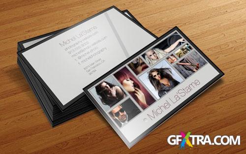 Photographer Business Card PSD Template #1