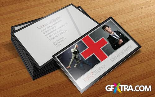 Photographer Business Card PSD Template #2