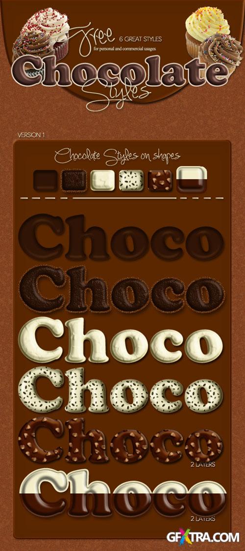 Chocolate Photoshop Styles