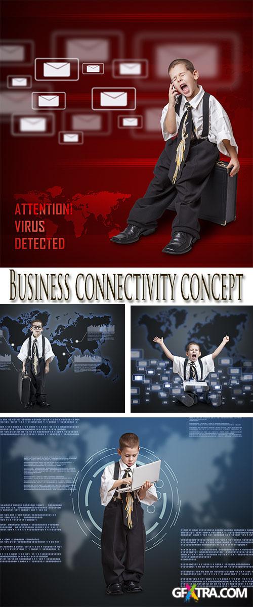 Stock Photo: Business connectivity concept